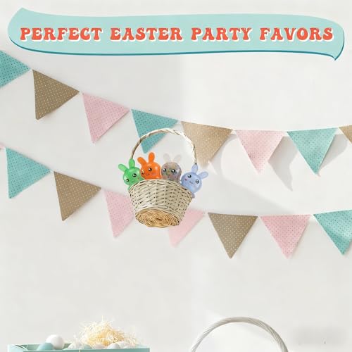 5-Pack Squishy Easter Bunny Stress Balls – Fidget Toys for Easter Baskets and Stress Relief
