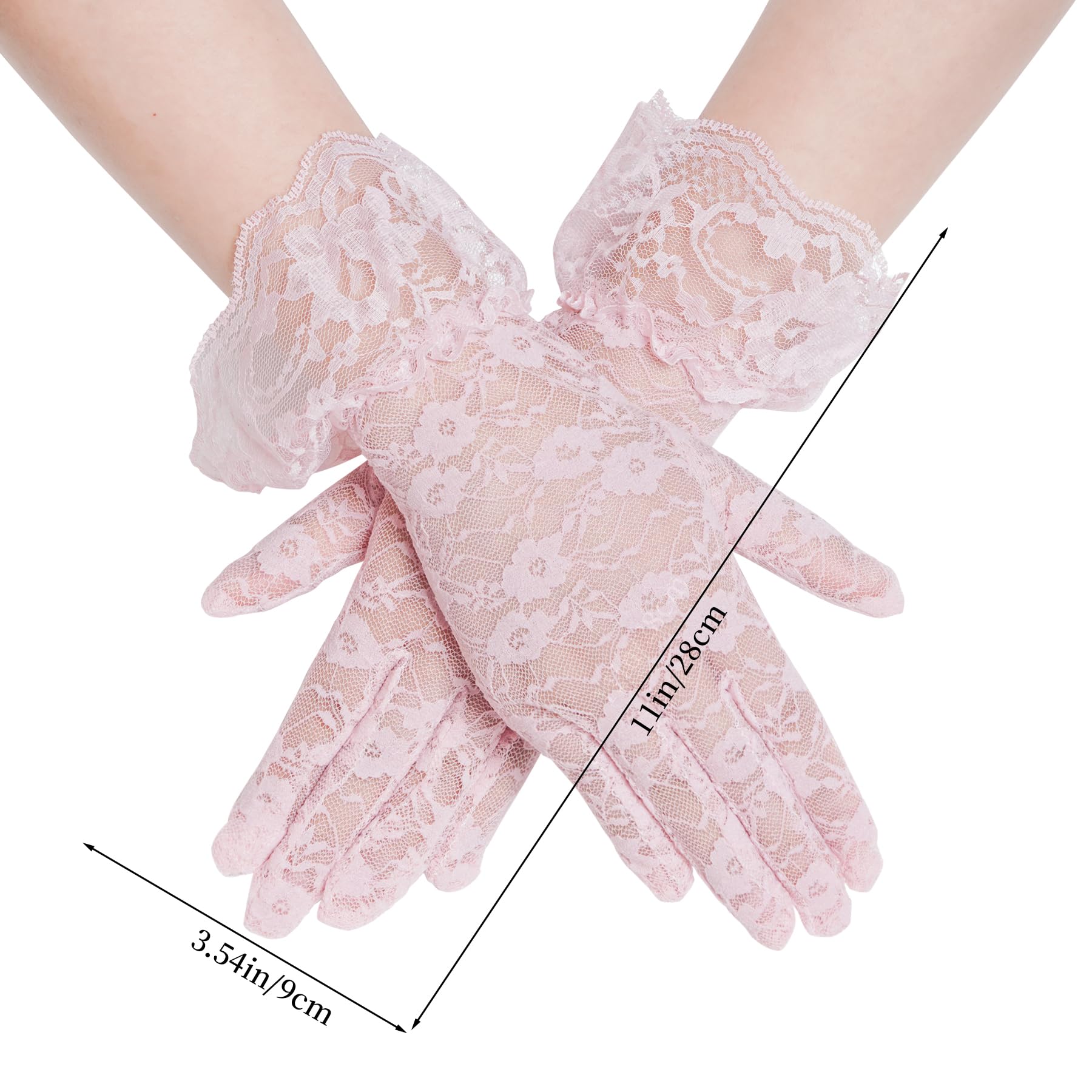 5-Piece Girls Tea Party Set: Hat, Gloves, Fan, Necklace & Bracelet