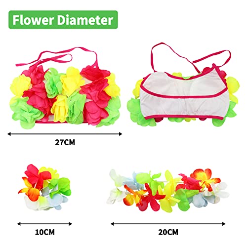 5-Piece Hawaiian Hula Dance Costume Set for Girls - Fighting to Achieve