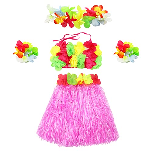 5-Piece Hawaiian Hula Dance Costume Set for Girls - Fighting to Achieve
