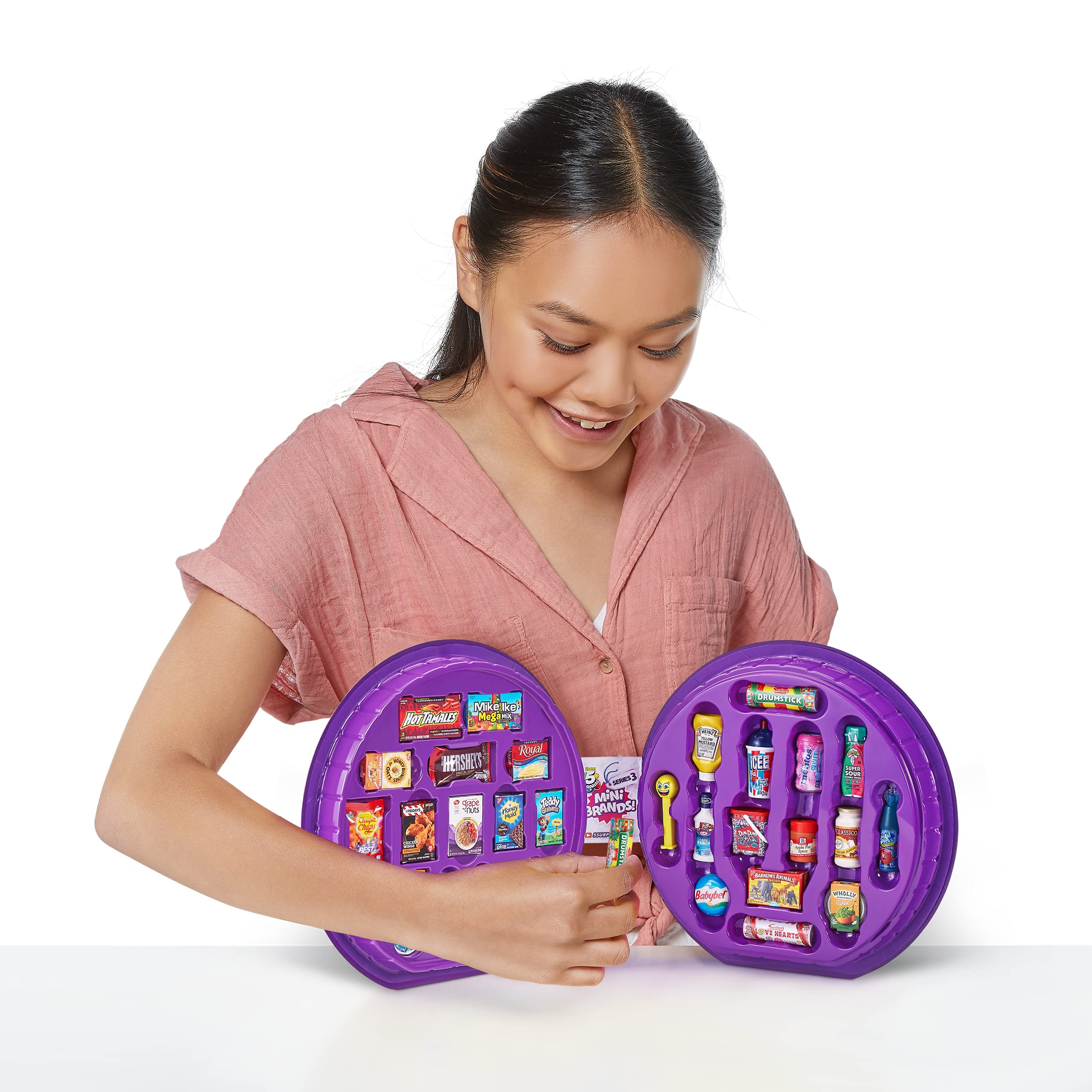 5 Surprise Mini Brands Series 3 Collector's Case - Store 30 Minis with 5 Exclusive Minis by ZURU