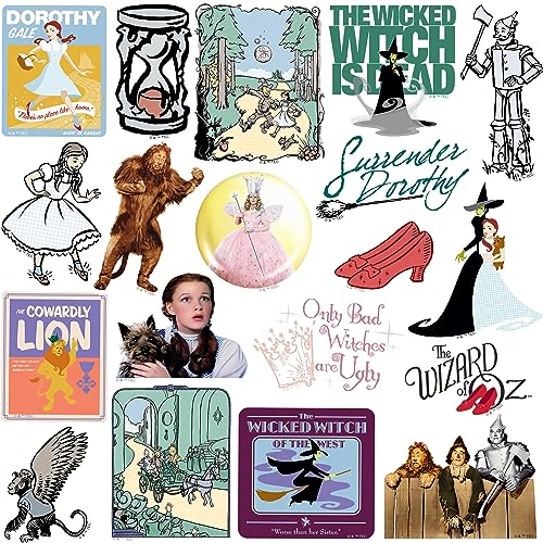 50 Classic Wizard of Oz Die-Cut Vinyl Stickers – Dorothy, Tin Man, Emerald City & More