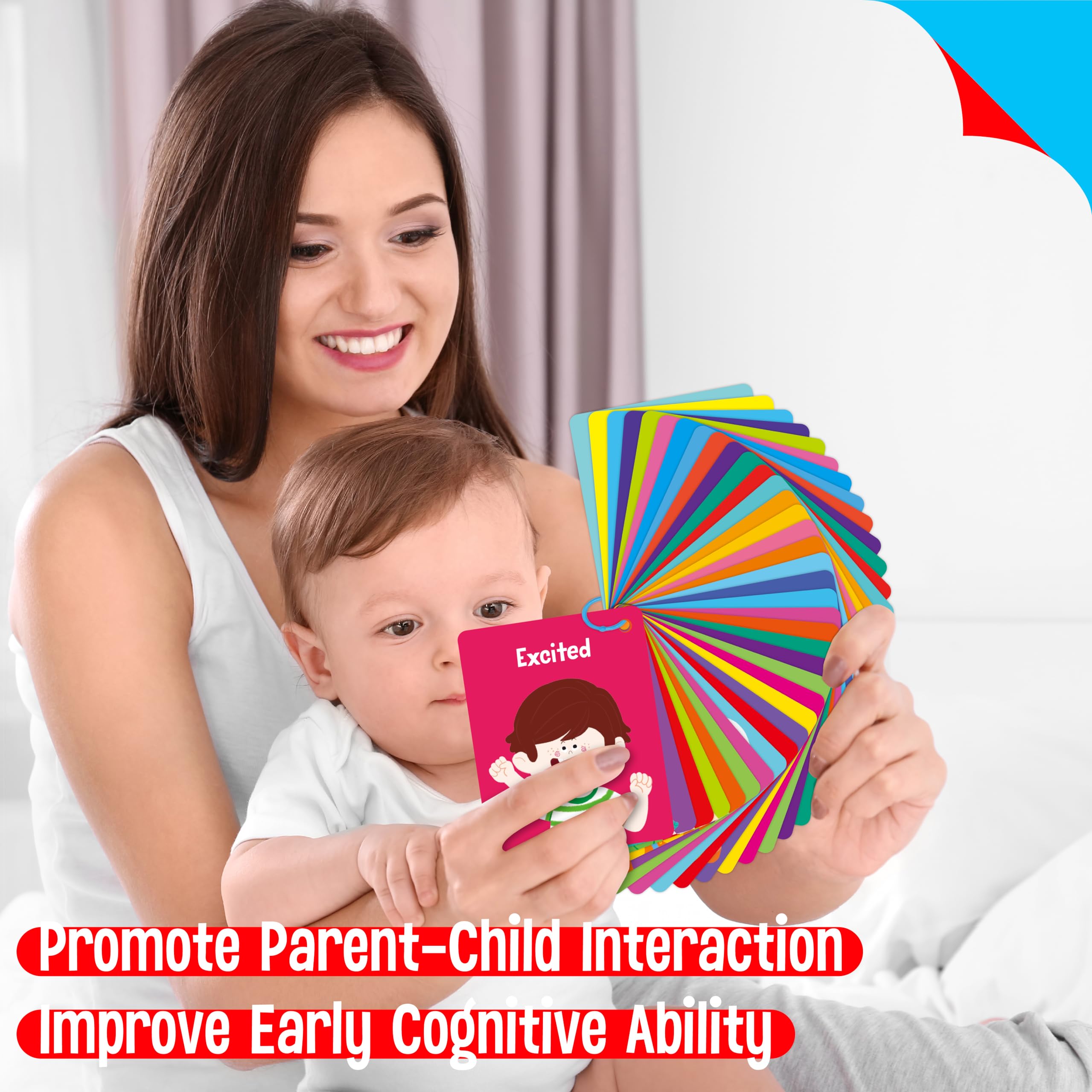 50 Emotions Flashcards with Coping Skills for Kids – Double-Sided Feelings Cards for Autism, ADHD, Therapy, and Home Learning