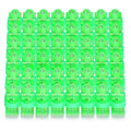50 Green LED Finger Lights for Kids - Bulk Party Favors, Glow in the Dark Rave Toys