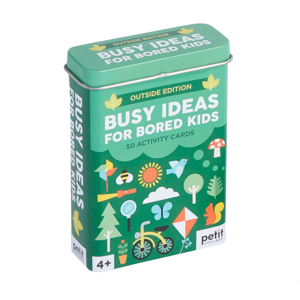 50 Outdoor Activity Cards for Kids – Petit Collage Busy Ideas Tin