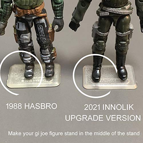 50-Pack Clear Plastic Action Figure Display Stands for 3.75-Inch G.I. Joe Figures
