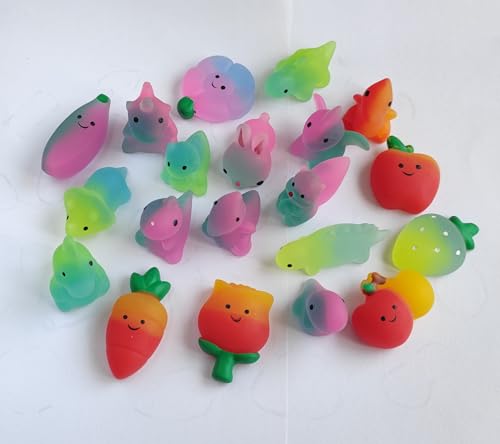 50 Pack Gradient Mochi Squishy Toys – Stress Relief Sensory Fidgets for Kids Party Favors, Classroom Prizes, Goodie Bags