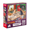 500-Piece Cats in Quarantine Jigsaw Puzzle by Exploding Kittens – 18x24 Inches, Eco-Friendly Blue Board, Funny Cat Art for Adults and Teens