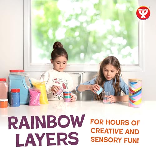 Hygloss Blue Craft Sand: Vibrant 1 lb Fine Sand for Sensory Play & Sand Art Projects – Kid-Safe Ages 3+