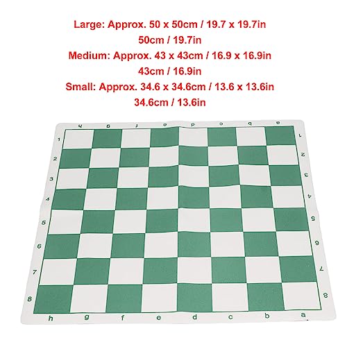 Roll-Up Chess Board – Portable PU Leather Tournament Mat for Travel & Practice (Large)