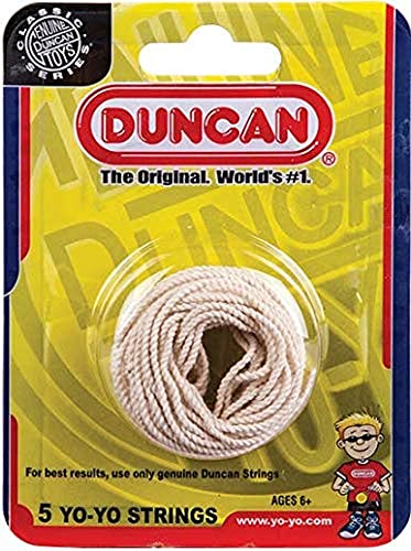 Duncan Yo-Yo String 5-Pack | Soft Cotton Replacement Strings for All Yo-Yos, Assorted Colors