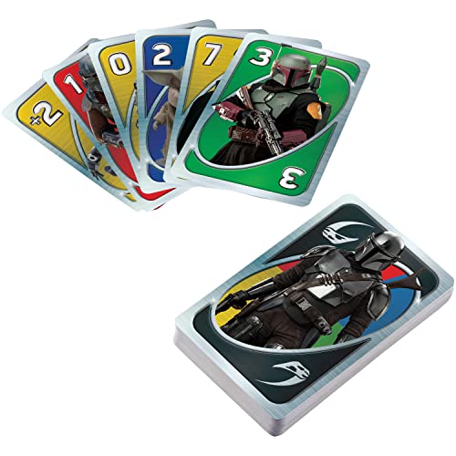 UNO The Mandalorian Star Wars Card Game in Collectible Tin – Family Fun for Ages 7+ with Special 'This is the Way' Rule