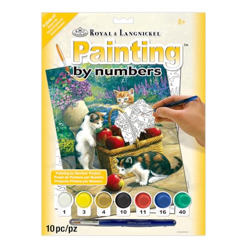 Royal Brush Junior Paint By Number Kit (8.75x11.75) – Bumper Crop Vehicle Art for Ages 8+