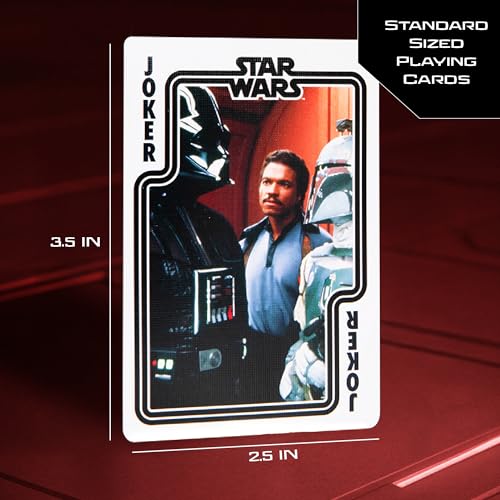 Star Wars Darth Vader Playing Cards – 54 Unique Vader-Themed Designs, Linen Finish