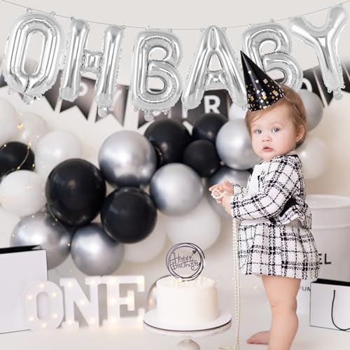 52-Piece Silver Foil Letter Balloons Set – 16 Inch Alphabet Balloons A-Z for Custom Phrases