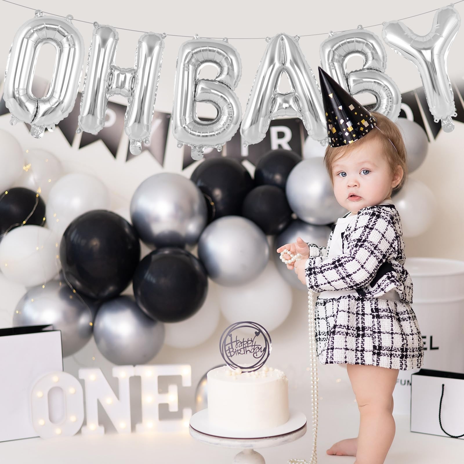 52-Piece Silver Foil Letter Balloons Set – 16 Inch Alphabet Balloons A-Z for Custom Phrases