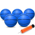 6-Inch Mini Basketballs 5-Pack for Indoor Hoops, Pool Play – Soft PVC, Includes Pump