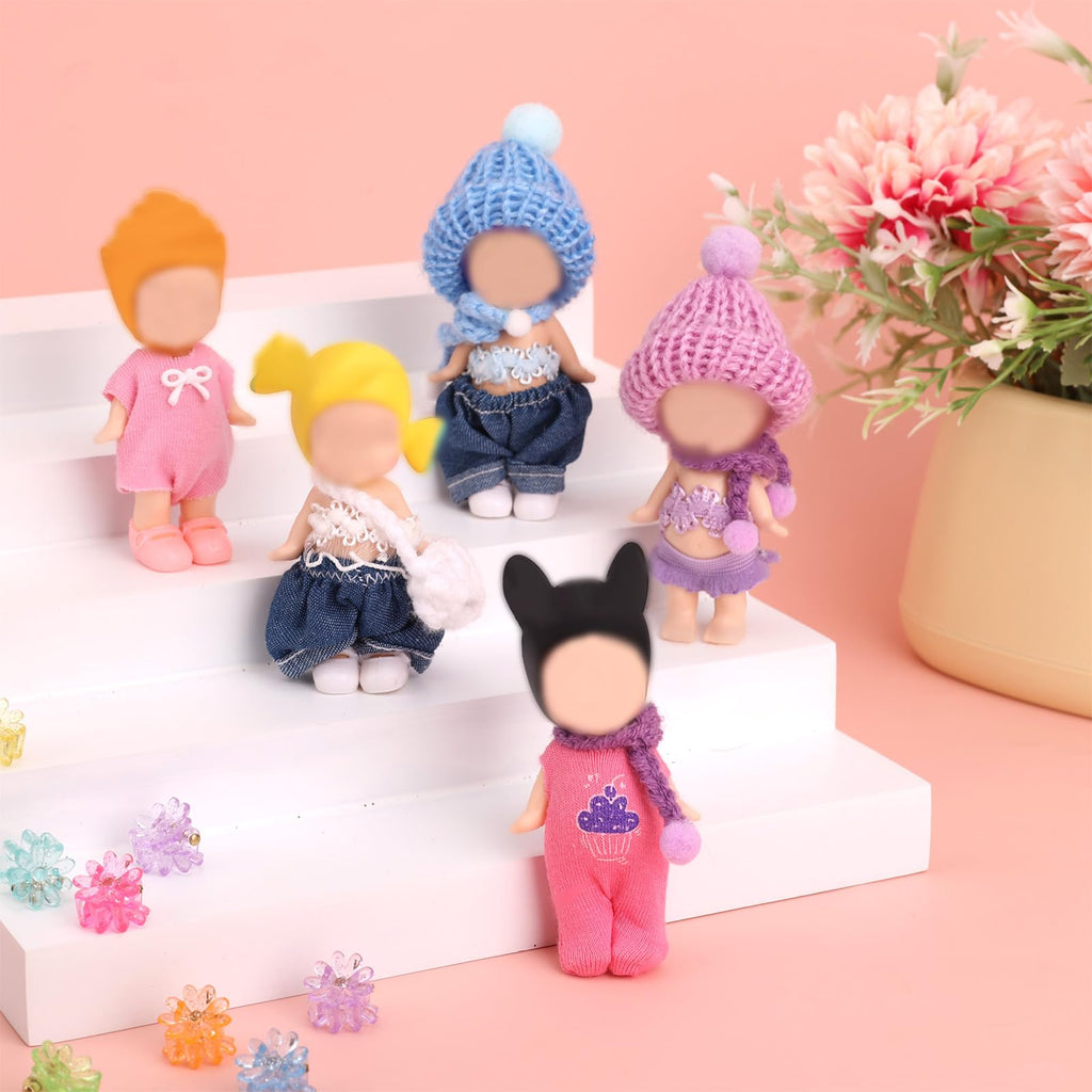6-Pack Mini Doll Clothes for 3-Inch Dolls – Goktvai Adorable Outfits Set