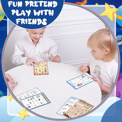 6-Pack Pretend Play Notepads for Kids – 4x6 Inch Themed Role-Play Pads (30 Sheets Each, Ages 3-5)