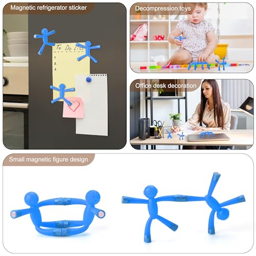 6-Pack Sensory Fidget Toy Set – Stress Relief & Anxiety Toys for Kids and Adults – Blue – HTSHO