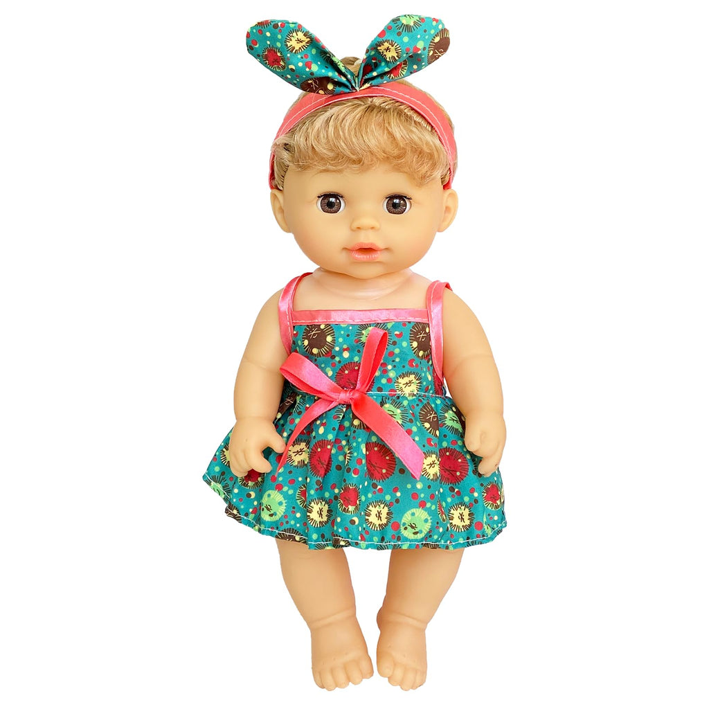 6-Piece Handmade Doll Clothes Set for 10-12 Inch Dolls – Velcro & Elastic Closure Outfits in Gift Box