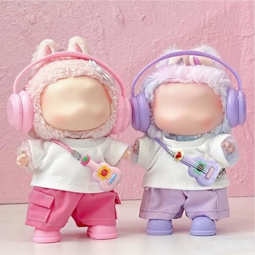 6-Piece Purple Doll Clothes Set for 17cm Dolls – Hand-Knitted Premium Outfit (No Doll)