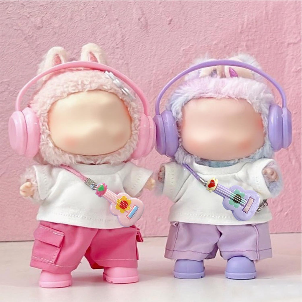 6-Piece Purple Doll Clothes Set for 17cm Dolls – Hand-Knitted Premium Outfit (No Doll)