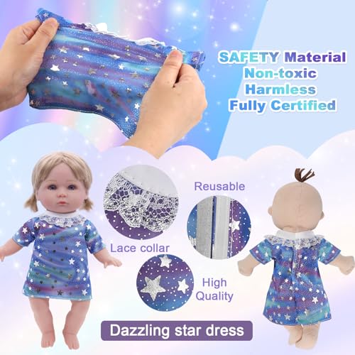 6 Sets of Doll Clothes and Accessories for 11 Inch Dolls – Princess Dresses, Pajamas, and More by YAYYAY