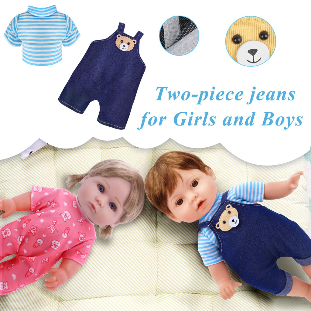6 Sets of Doll Clothes and Accessories for 11 Inch Dolls – Princess Dresses, Pajamas, and More by YAYYAY