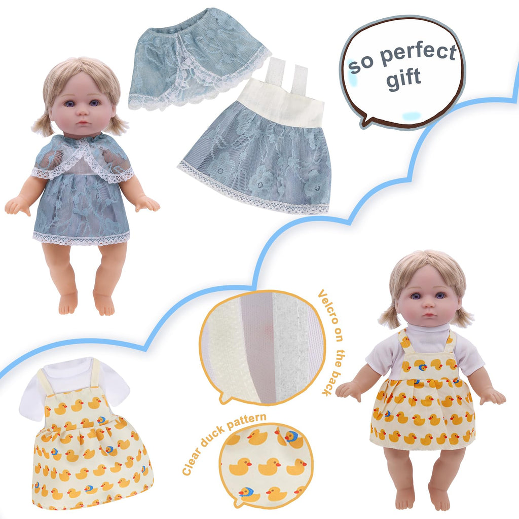 6 Sets of Doll Clothes and Accessories for 11 Inch Dolls – Princess Dresses, Pajamas, and More by YAYYAY