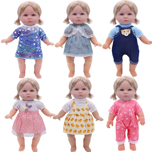 6 Sets of Doll Clothes and Accessories for 11 Inch Dolls – Princess Dresses, Pajamas, and More by YAYYAY