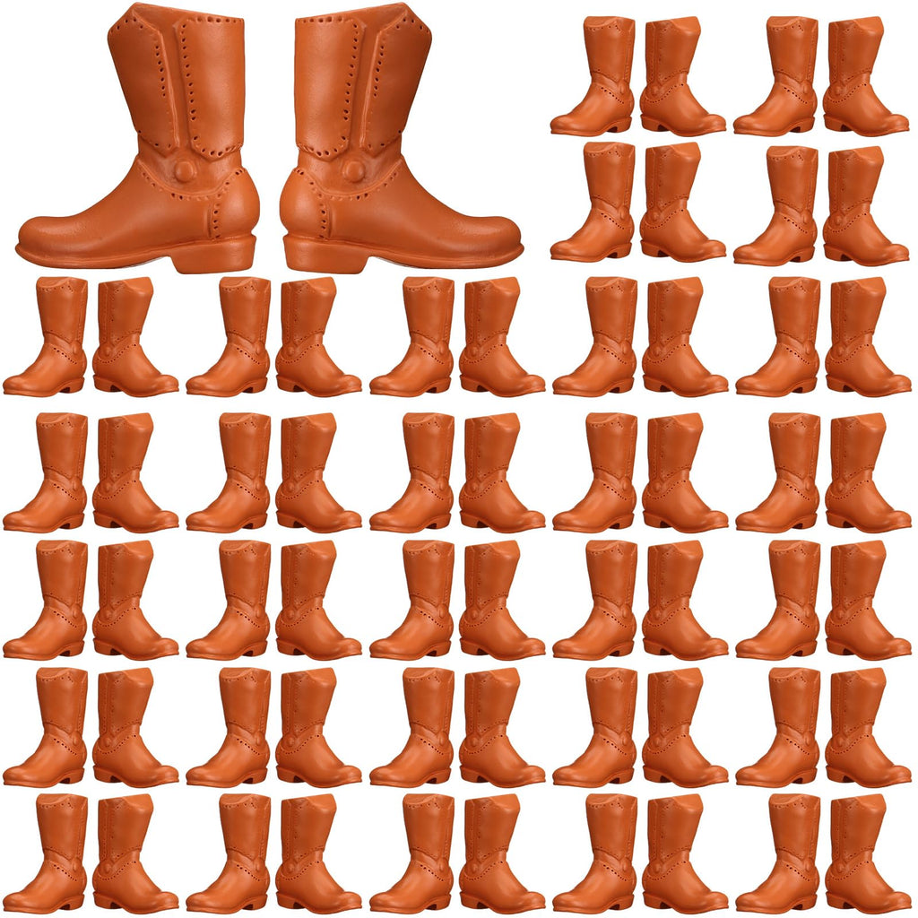 60 Mini Resin Cowboy Boot Figurines – Cupcake Toppers Western Halloween Decor by Vercraft