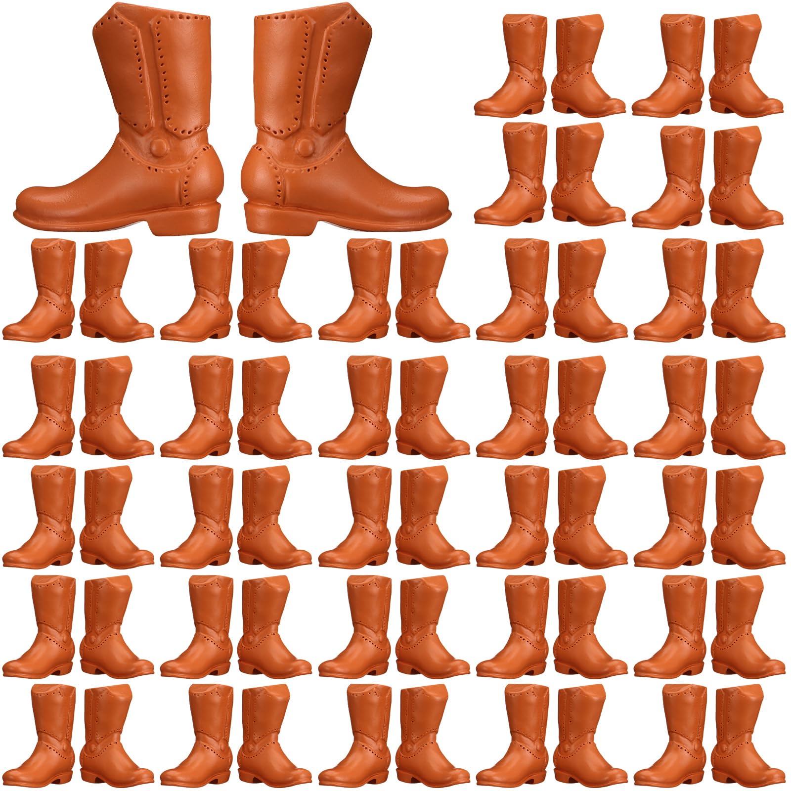 60 Mini Resin Cowboy Boot Figurines – Cupcake Toppers Western Halloween Decor by Vercraft