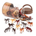 60 Miniature Horse Figurines Tube Set by Terra by Battat – Realistic Plastic Horses for Kids 3+