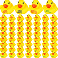 60-Pack Mini Inspirational Rubber Ducks – Motivational Stress Relief Party Favors (1.3 Inch)