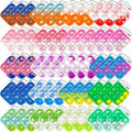 60-Pack Mini Pop Push It Keychain Fidget Toys – Square Bubble Sensory Fidgets for Stress Relief and Focus