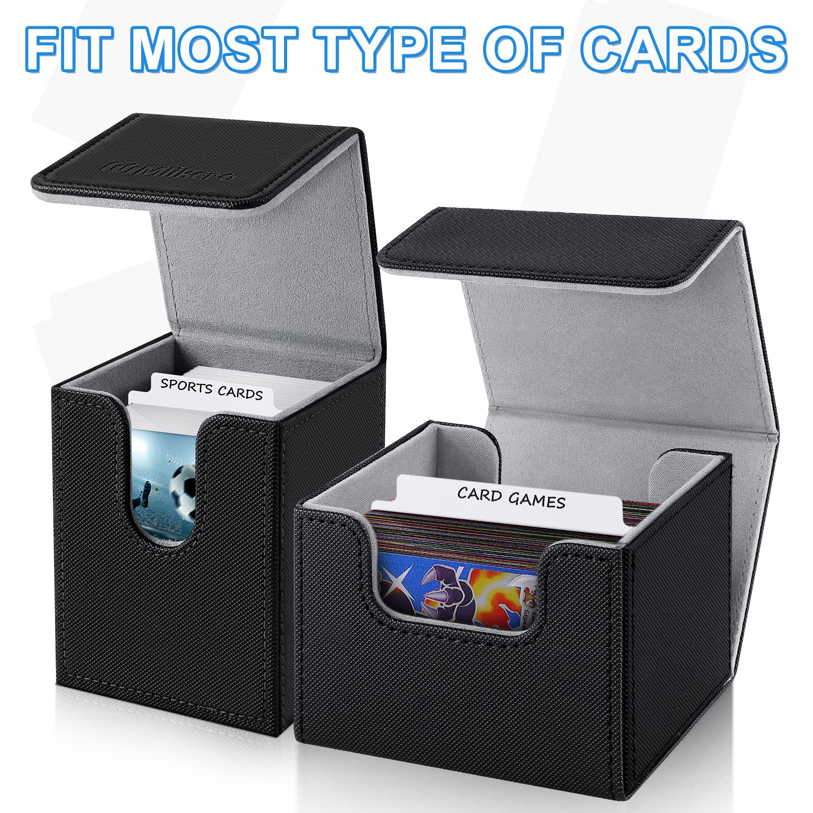 60 White Card Dividers with Tabs – 2.71x3.8 Inch Plastic Separators for MTG, Sports Cards, Trading Cards