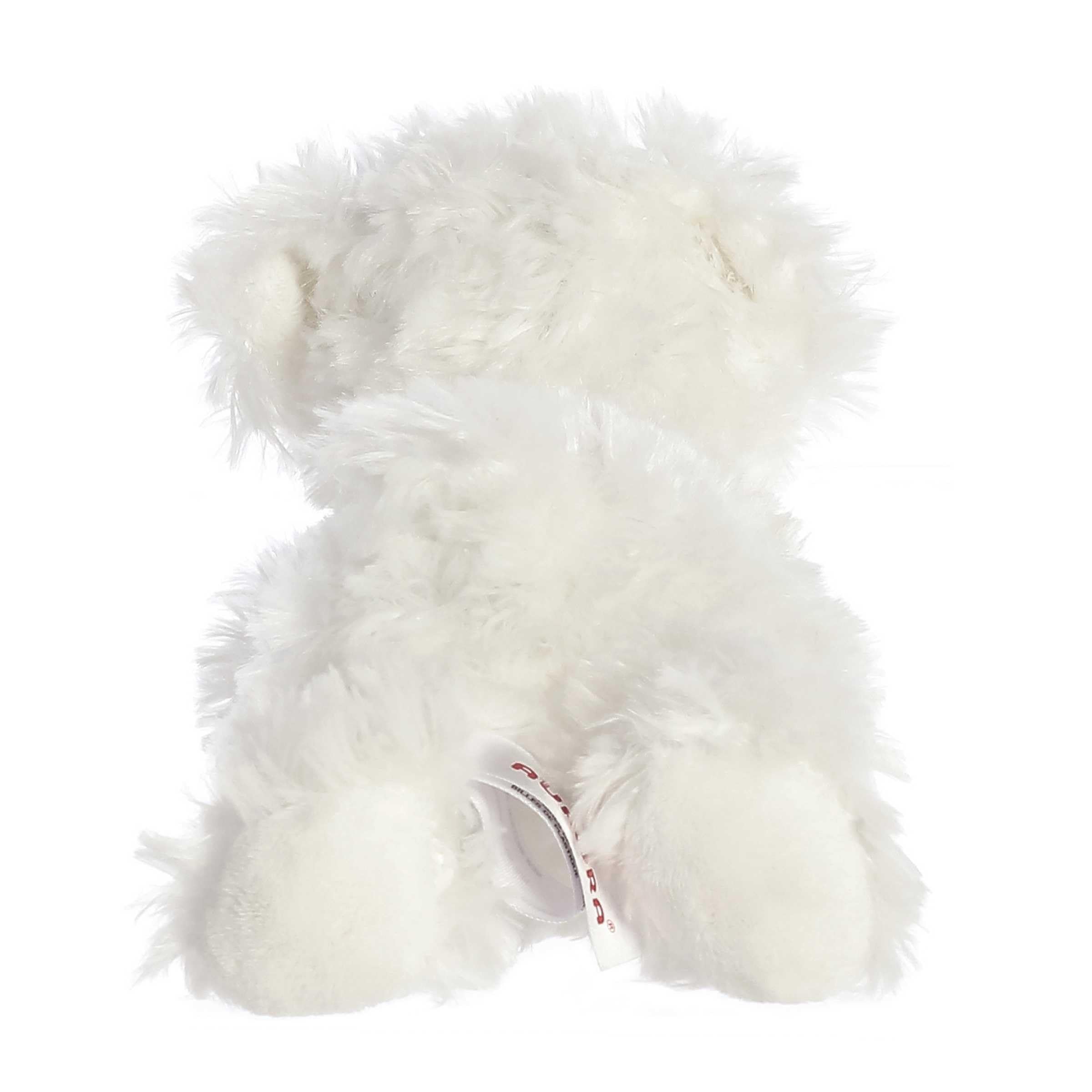 Aurora Mini Flopsie Snowball Stuffed Puppy – 8-Inch White Plush with Cloud-Soft Fur