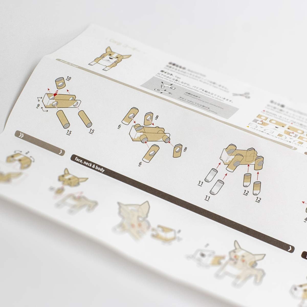 Bring a Corgi to Life: PIPEROID Japanese 3D Paper Puzzle – DIY Origami Kit for Kids & Adults