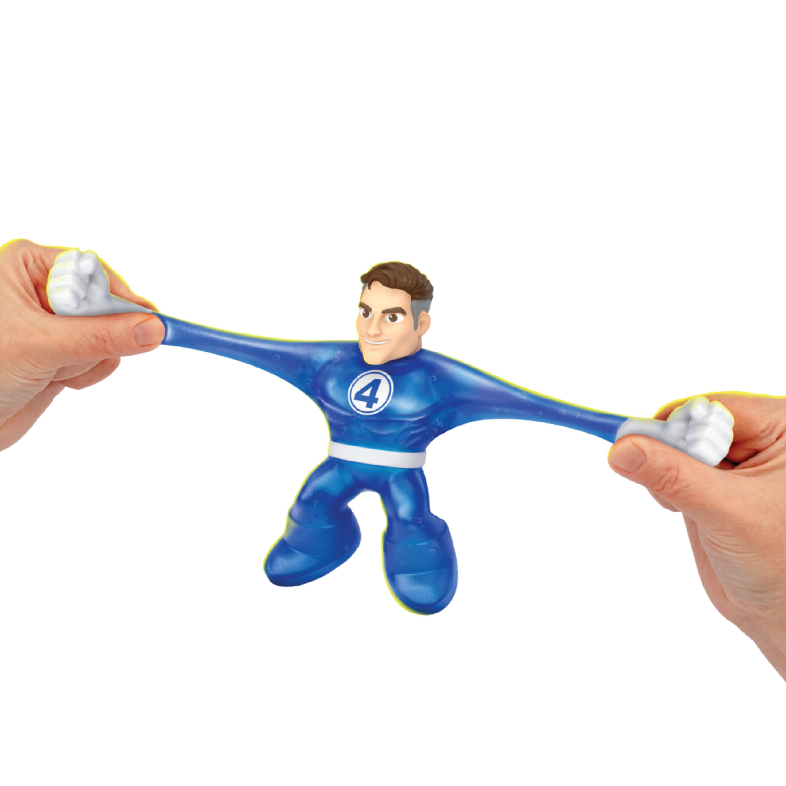 Heroes of Goo Jit Zu Mister Fantastic Stretch Action Figure – Marvel The Fantastic 4 First Steps, 4.5-Inch Gel-Filled Superhero Toy