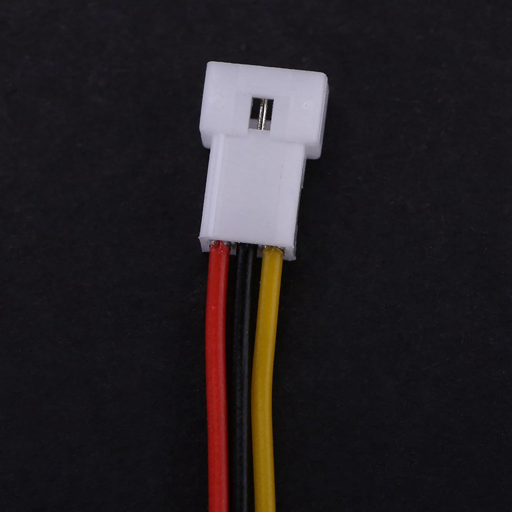 YWBL-WH 20-Pack 3-Pin JST Right Angle Connector Wires - 100mm Tinned Copper for Drones, LEDs & RC Models