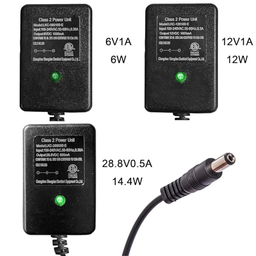6V 1A Ride-On Car Battery Charger for Kidzone Flybar – 6ft Cable ETL Certified