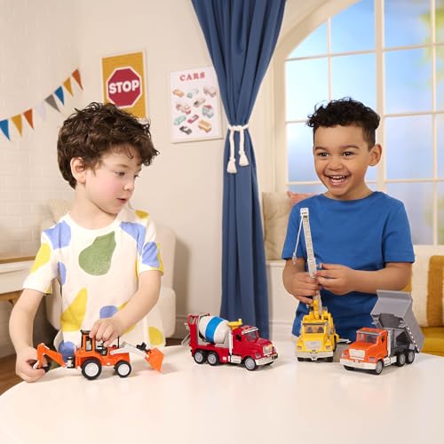 7-Inch Dump Truck Toy with Lights and Sounds, Movable Parts – Driven by Battat
