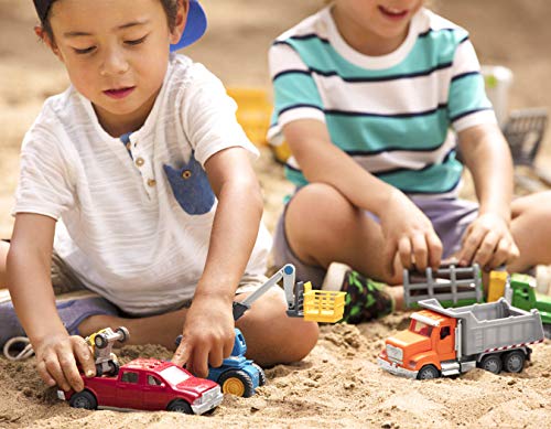 7-Inch Dump Truck Toy with Lights and Sounds, Movable Parts – Driven by Battat