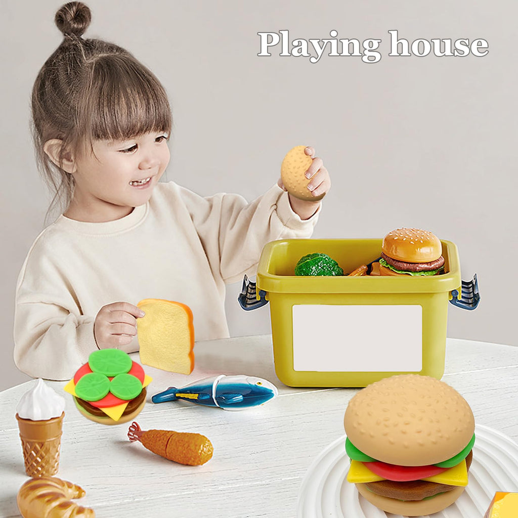 7-Layer Detachable Hamburger Squeeze Toy – Soft Kawaii Squishy for Stress Relief and Play