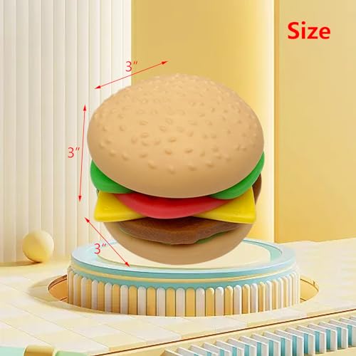 7-Layer Detachable Hamburger Squeeze Toy – Soft Kawaii Squishy for Stress Relief and Play
