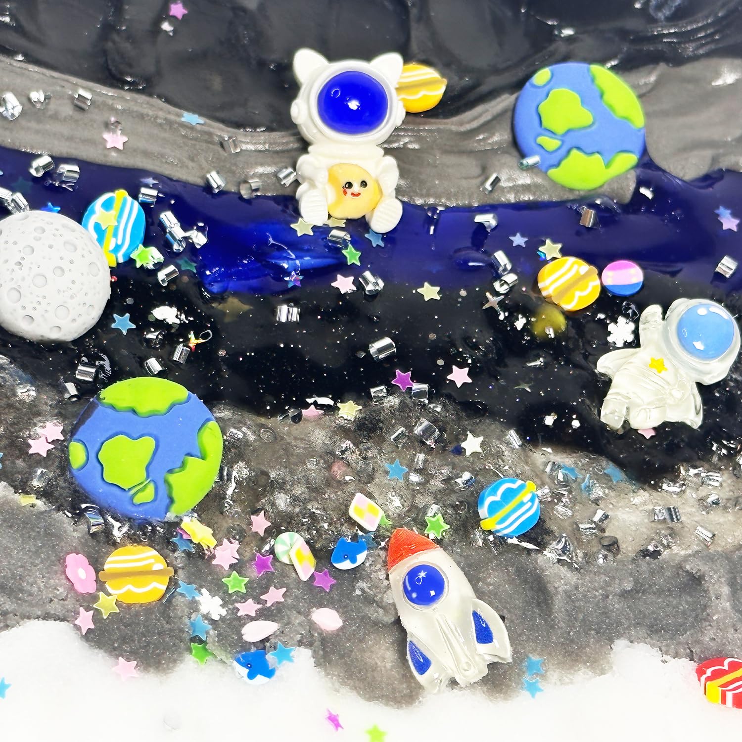 7-Pack Galaxy Slime Kit with Butter, Cloud & Crunchy Slime – Non-Sticky, Super Soft, ASTM Certified for Kids Ages 6-12