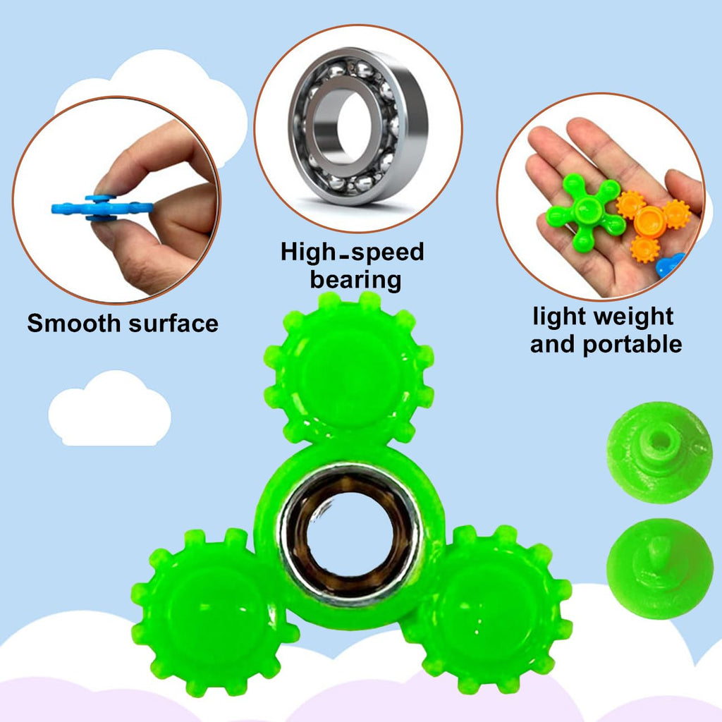 70-Pack Mini Fidget Spinner Toys for Stress Relief, Classroom Prizes, Party Favors - Bulk Set for Kids Teens Adults