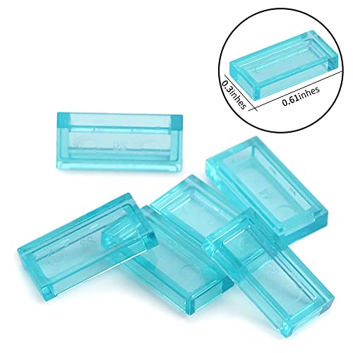 700 Transparent Light Blue 1x2 Tiles for Smooth Surfaces – Feleph Bulk Building Bricks