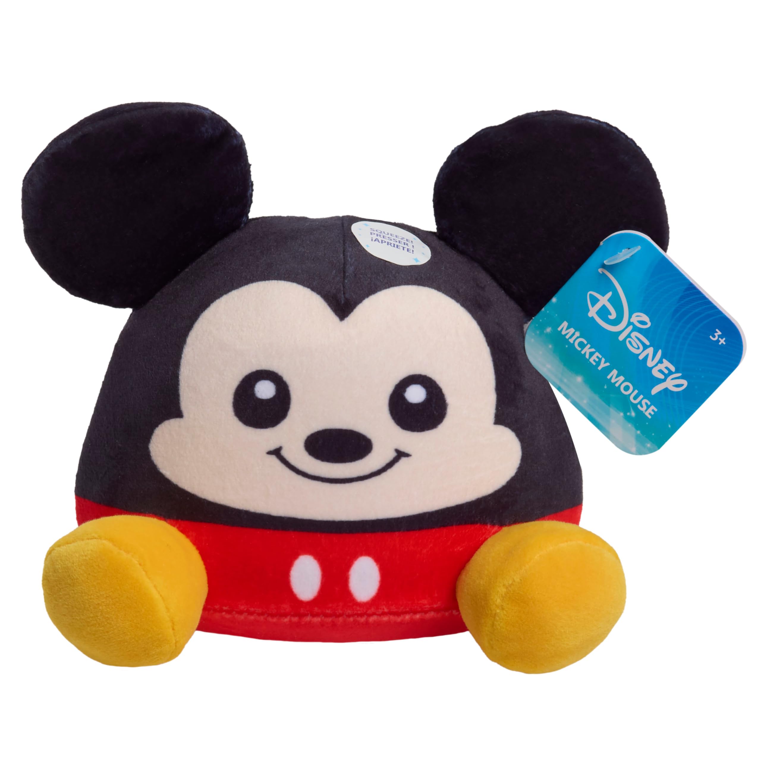 Disney Classics Mickey Mouse Weighted Plush, 5 Inch, Ages 2+ – Sensory Stuffed Animal by Just Play